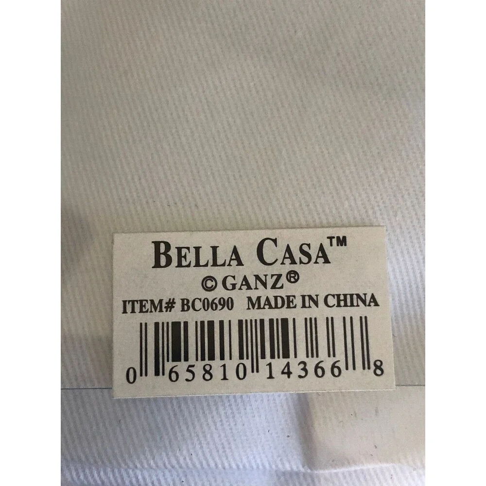 Ganz Cocktail Napkins Set of 4 White Cotton Cloth Bella Casa Cocktail BloodyMary